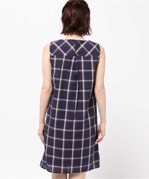 N.（N. Natural Beauty Basic）（エヌエヌナチュラルビューティーベーシック）の「ウインドウペンチェックワンピース（ワンピース・レディース・ベージュ系その他/ダークネイビー・MEDIUM）」の5枚目の写真