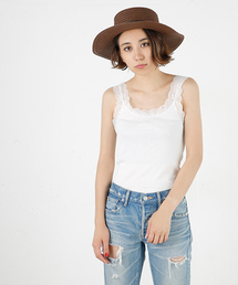 MOUSSY | LACE RIB TANK J(タンクトップ)
