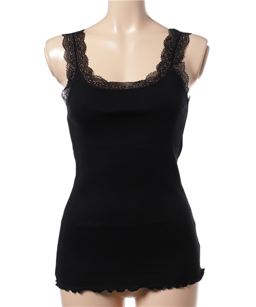 MOUSSY（マウジー）の「LACE RIB TANK J（タンクトップ・レディース・ホワイト/ライトグレー/ブラック・FREE）」の11枚目の写真