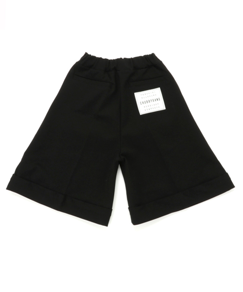 CHUBBYGANG（チャビーギャング）の「センタープレスガウチョハーフパンツ（その他パンツ・キッズ・ブラック・110/100/120/140/150/160/130）」の4枚目の写真