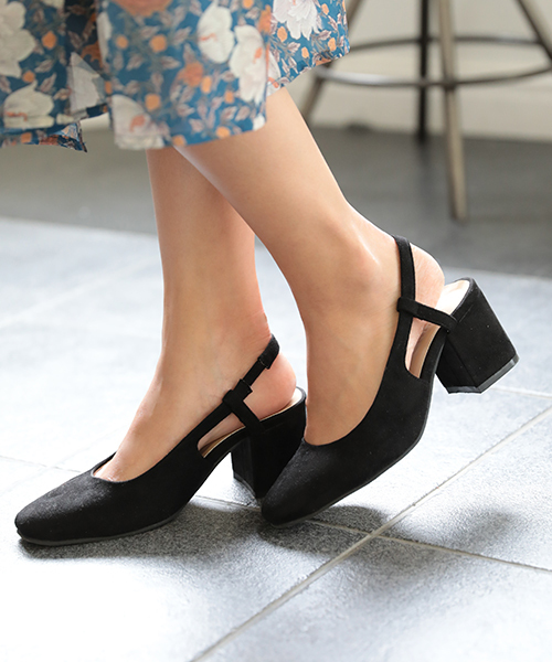 Denime(ドゥニーム)の「スリングバックミュール(パンプス・レディース・ブルー/ベージュ/ブラック・MEDIUM/LARGE)」の2枚目の写真