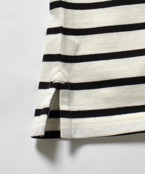 SHIPS JET BLUE（シップスジェットブルー）の「SHIPS JET BLUE: ミスマッチボーダー 5スリーブTee◇（Tシャツ/カットソー・メンズ・レッド/ブラック/ネイビー/カーキ/ブラック系その他・X-LARGE/MEDIUM/LARGE/SMALL）」の11枚目の写真