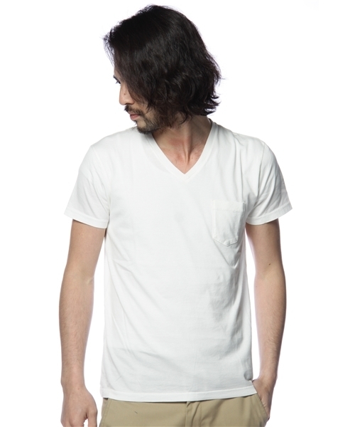 BEAMS（ビームス）の「O.NEW60/2 V/N-T（Tシャツ/カットソー・メンズ・ホワイト/ブラック系その他/ピンク/イエロー/オリーブ/ブルー・SMALL/MEDIUM/LARGE）」の2枚目の写真