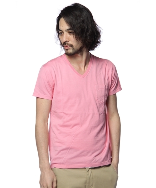 BEAMS（ビームス）の「O.NEW60/2 V/N-T（Tシャツ/カットソー・メンズ・ホワイト/ブラック系その他/ピンク/イエロー/オリーブ/ブルー・SMALL/MEDIUM/LARGE）」の6枚目の写真