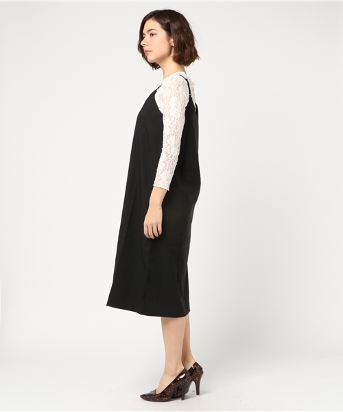 Honeys（ハニーズ）の「ワンピースアンサンブル（ワンピース・レディース・ブラック/カーキ/ピンク/ブルー系その他/ブラック系その他・L/M）」の7枚目の写真