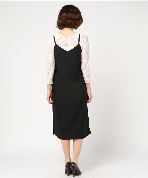 Honeys（ハニーズ）の「ワンピースアンサンブル（ワンピース・レディース・ブラック/カーキ/ピンク/ブルー系その他/ブラック系その他・L/M）」の8枚目の写真