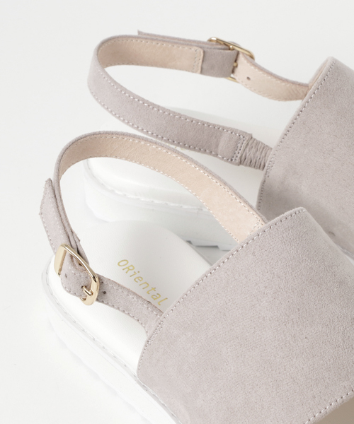 ORiental TRaffic（オリエンタルトラフィック）の「春夏新作★ダブルベルトバックストラップサンダル★7227（サンダル・レディース・グレー/ホワイト/ブラック・LL/S/L/M）」の9枚目の写真