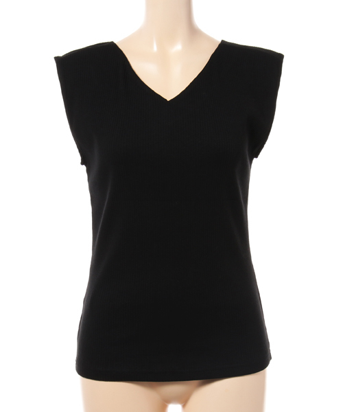 COLONY 2139（コロニートゥーワンスリーナイン）の「C/Puテレコ後Vネックタンクトップス（タンクトップ・レディース・ホワイト/ブラウン/ブラック・FREE）」の8枚目の写真