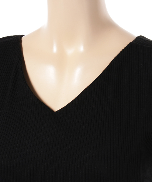 COLONY 2139（コロニートゥーワンスリーナイン）の「C/Puテレコ後Vネックタンクトップス（タンクトップ・レディース・ホワイト/ブラウン/ブラック・FREE）」の5枚目の写真