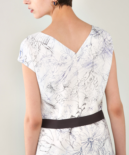 PEGGY LANA(ペギーラナ)の「Painting Floral OP(ワンピース・レディース・ホワイト・1/2)」の5枚目の写真