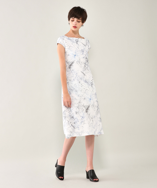 PEGGY LANA(ペギーラナ)の「Painting Floral OP(ワンピース・レディース・ホワイト・1/2)」の7枚目の写真