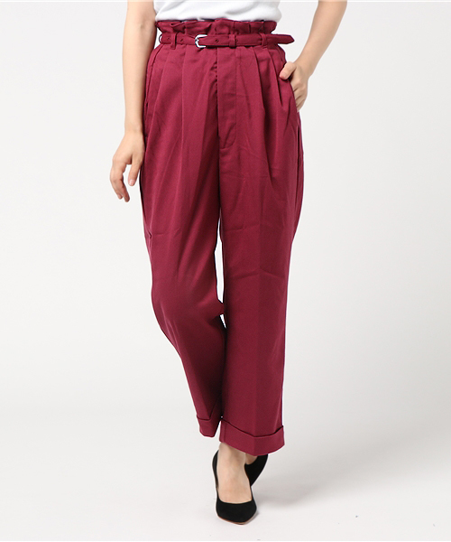 WEGO(ウィゴー)の「WEGO/ペグトップパンツ(その他パンツ・レディース・ブラック/ダークグリーン/ワイン・SMALL/LARGE/MEDIUM)」の7枚目の写真