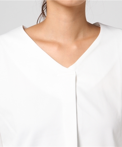 VENCEEXCHANGE（ヴァンスエクスチェンジ）の「ツイル風カットソープルオーバー                    （Tシャツ/カットソー・レディース・オフホワイト/ブラック/ネイビー/パープル・MEDIUM）」の9枚目の写真