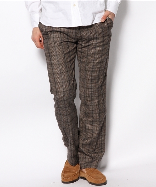 CIAOPANIC(チャオパニック)の「【Ciaopanic】ウールチェックトラウザー(スラックス・メンズ・ブラウン・MEDIUM/LARGE)」の1枚目の写真
