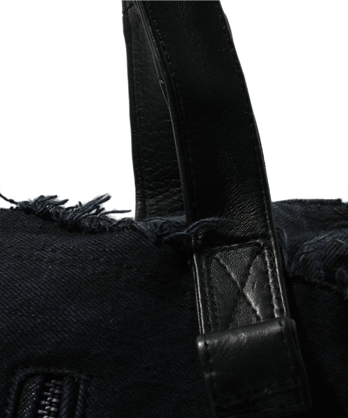 MIDWEST（ミッドウエスト）の「VINTI  ANDREWS バイカートート（トートバッグ・メンズ・ブラック/ブルー・FREE）」の3枚目の写真