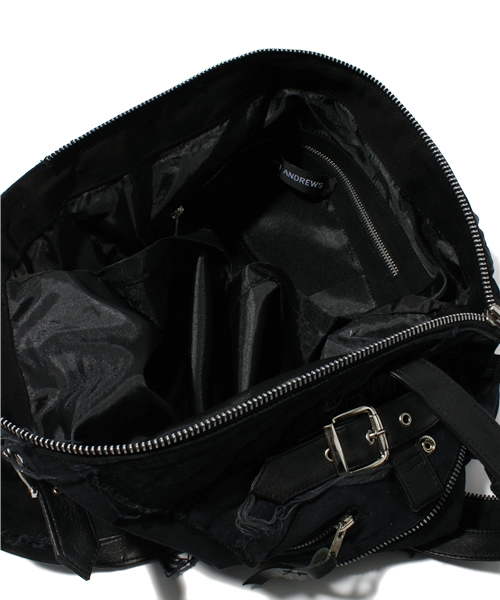 MIDWEST（ミッドウエスト）の「VINTI  ANDREWS バイカートート（トートバッグ・メンズ・ブラック/ブルー・FREE）」の5枚目の写真