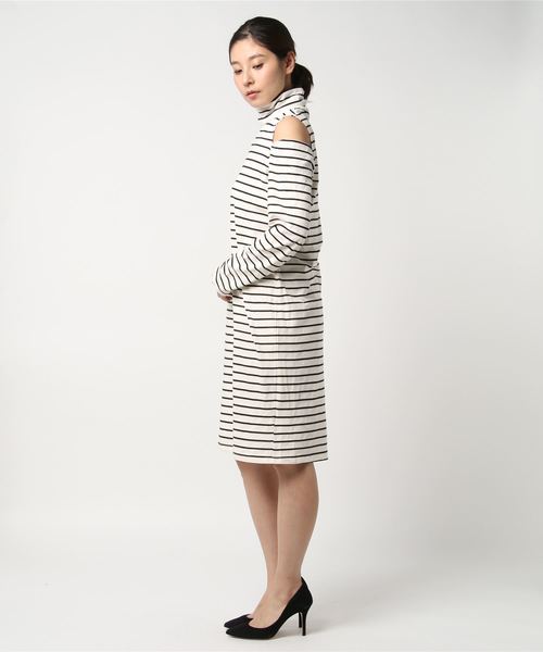 SPIRALGIRL（スパイラルガール）の「★カットオープンショルダーワンピース（ワンピース・レディース・ブラック/その他/杢グレー・FREE）」の9枚目の写真