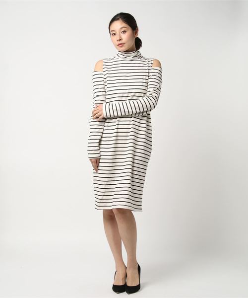 SPIRALGIRL（スパイラルガール）の「★カットオープンショルダーワンピース（ワンピース・レディース・ブラック/その他/杢グレー・FREE）」の6枚目の写真
