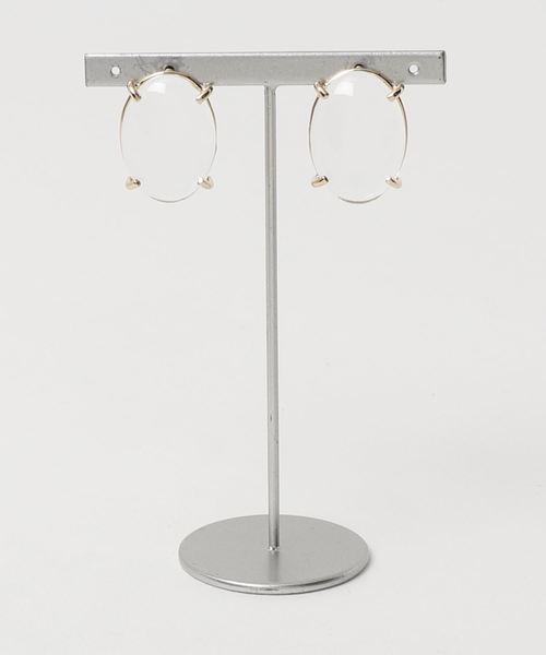 RIVE DROITE（リヴドロワ）の「オーバルガラスピアス（ピアス（両耳用）・レディース・ゴールド・FREE）」の3枚目の写真