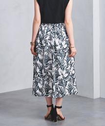 サクラ SACRA ユナイテッドアローズ 別注 リーフプリント フレアスカート UNITED ARROWS（ユナイテッドアローズ）の「＜SACRA（サクラ