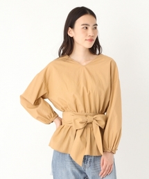 niko and... | オリジナルウエストビックリボンVネックブラウス【niko and ...】(シャツ/ブラウス)