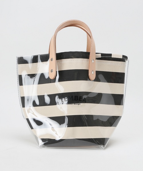 TEMBEA（テンベア）の「【TEMBEA /テンベア】WEB限定 JS別注ボーダー柄 トート（トートバッグ・レディース・ブラック/レッド・FREE）」の9枚目の写真