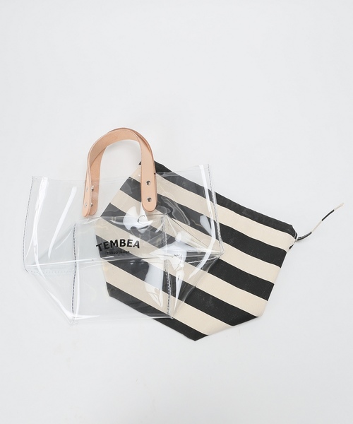 TEMBEA（テンベア）の「【TEMBEA /テンベア】WEB限定 JS別注ボーダー柄 トート（トートバッグ・レディース・ブラック/レッド・FREE）」の18枚目の写真
