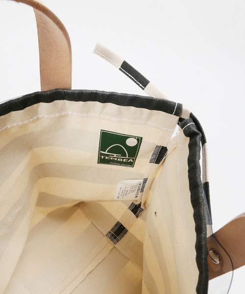 TEMBEA（テンベア）の「【TEMBEA /テンベア】WEB限定 JS別注ボーダー柄 トート（トートバッグ・レディース・ブラック/レッド・FREE）」の19枚目の写真