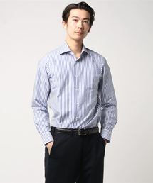 【極美品】BEAMS F ワイドスプレッド コットンリネン ストライプシャツ BEAMS F＞ワイドストライプ ワイドカラーシャツ｜ビームス 立川