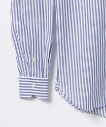 【極美品】BEAMS F ワイドスプレッド コットンリネン ストライプシャツ BEAMS F（ビームスエフ）の「◎BEAMS F / コットンリネン