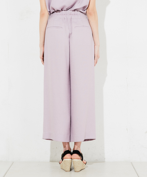 RIVE DROITE（リヴドロワ）の「リネンライクワイドパンツ（その他パンツ・レディース・ベージュ/カーキ/バイオレット・SMALL/MEDIUM）」の22枚目の写真