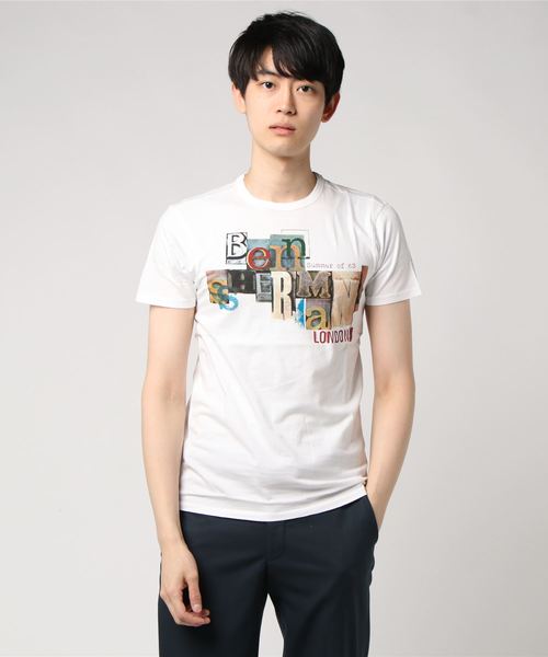 Ben Sherman(ベンシャーマン)の「ロゴTシャツ(Tシャツ/カットソー・メンズ・ホワイト/グリーン・X-SMALL/LARGE)」の2枚目の写真