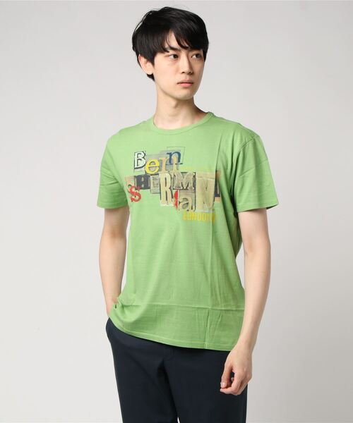 Ben Sherman(ベンシャーマン)の「ロゴTシャツ(Tシャツ/カットソー・メンズ・ホワイト/グリーン・X-SMALL/LARGE)」の5枚目の写真