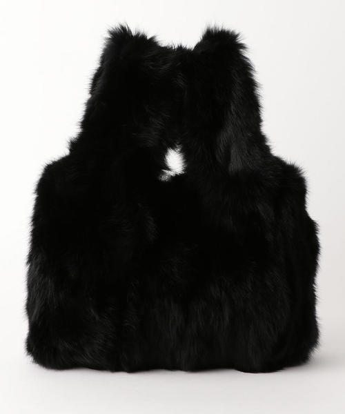 Vincent Pradier（ヴァンサンプラディエ）の「VINCENT PLADIER NFC FUR バッグ ◆（トートバッグ・レディース・ブラック/ベージュ・FREE）」の5枚目の写真