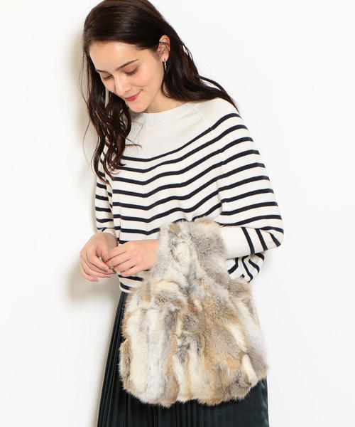 Vincent Pradier（ヴァンサンプラディエ）の「VINCENT PLADIER NFC FUR バッグ ◆（トートバッグ・レディース・ブラック/ベージュ・FREE）」の12枚目の写真