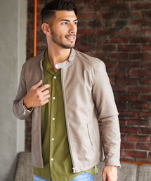 メンズのライダースジャケット ベージュ系 ファッション通販 Zozotown