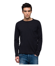 REPLAY（リプレイ）の「ベーシックジャージークルーネック　ロングスリーブTEE（Tシャツ/カットソー）」