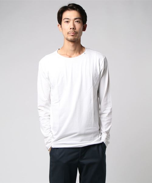 REPLAY(リプレイ)の「ベーシックジャージークルーネック ロングスリーブTEE(Tシャツ/カットソー・メンズ・ブラック/ホワイト/ダークブルー/ダークグレー・SMALL/MEDIUM/LARGE/X-LARGE/XX-LARGE/XXX-LARGE/X-SMALL)」の9枚目の写真