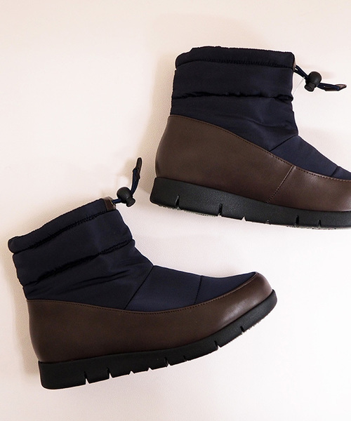 byあしながおじさん（バイアシナガオジサン）の「◆ byあしながおじさん ◆　スノーブーツ　8490021（レインシューズ・レディース・ブラック/ネイビー/アイボリー/ブラウン・LL/M/S/L）」の4枚目の写真