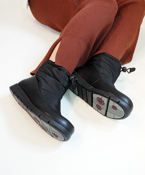 byあしながおじさん（バイアシナガオジサン）の「◆ byあしながおじさん ◆　スノーブーツ　8490021（レインシューズ・レディース・ブラック/ネイビー/アイボリー/ブラウン・LL/M/S/L）」の11枚目の写真