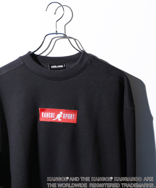 KANGOL（カンゴール）の「∴WEGO/KANGOL SPORT別注BOXロゴスウェット（スウェット・レディース・ホワイト/ブラック・FREE）」の2枚目の写真
