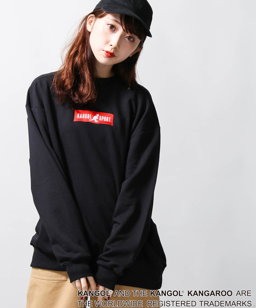 KANGOL（カンゴール）の「∴WEGO/KANGOL SPORT別注BOXロゴスウェット（スウェット・レディース・ホワイト/ブラック・FREE）」の13枚目の写真