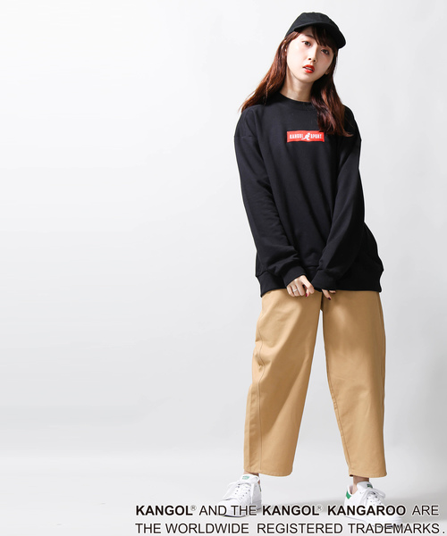 KANGOL（カンゴール）の「∴WEGO/KANGOL SPORT別注BOXロゴスウェット（スウェット・レディース・ホワイト/ブラック・FREE）」の12枚目の写真