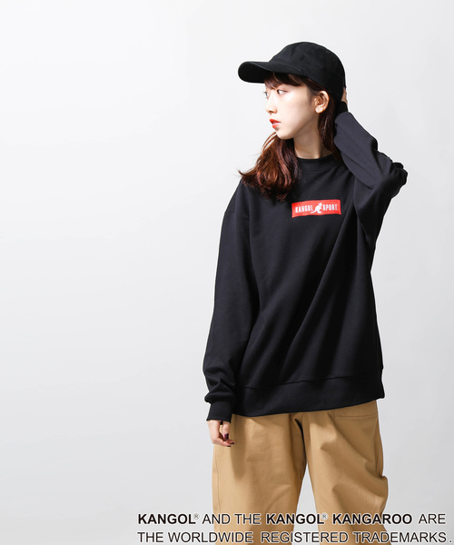 KANGOL（カンゴール）の「∴WEGO/KANGOL SPORT別注BOXロゴスウェット（スウェット・レディース・ホワイト/ブラック・FREE）」の11枚目の写真