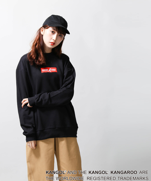 KANGOL（カンゴール）の「∴WEGO/KANGOL SPORT別注BOXロゴスウェット（スウェット・レディース・ホワイト/ブラック・FREE）」の10枚目の写真
