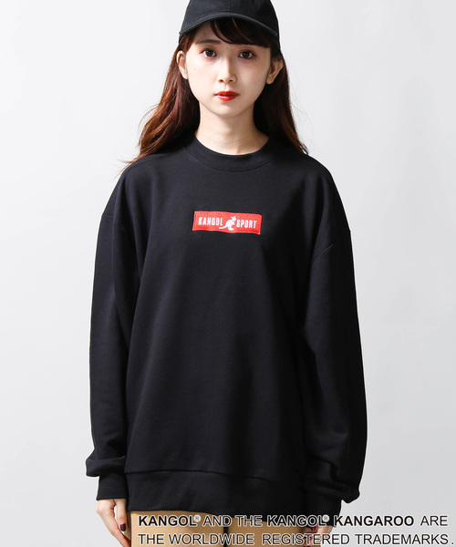 KANGOL（カンゴール）の「∴WEGO/KANGOL SPORT別注BOXロゴスウェット（スウェット・レディース・ホワイト/ブラック・FREE）」の9枚目の写真