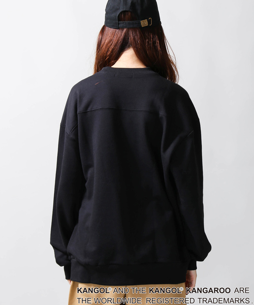 KANGOL（カンゴール）の「∴WEGO/KANGOL SPORT別注BOXロゴスウェット（スウェット・レディース・ホワイト/ブラック・FREE）」の7枚目の写真