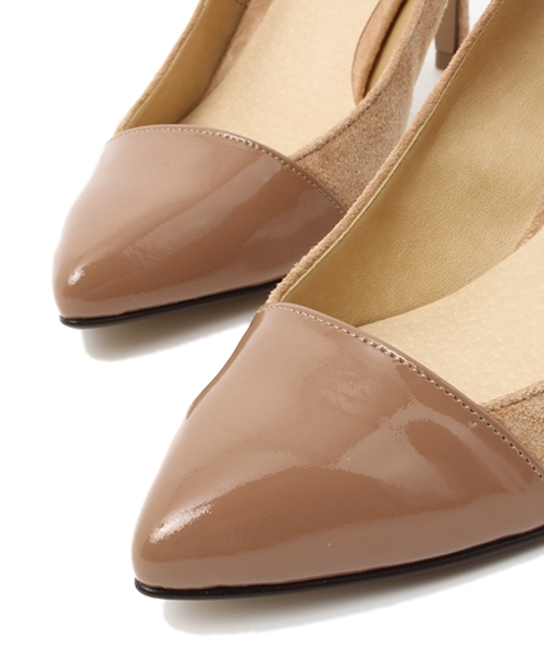 Soareak（ソアリーク）の「【Soareak】 パテントトゥパンプス（パンプス・レディース・ベージュ/ネイビー・36/37/38）」の7枚目の写真