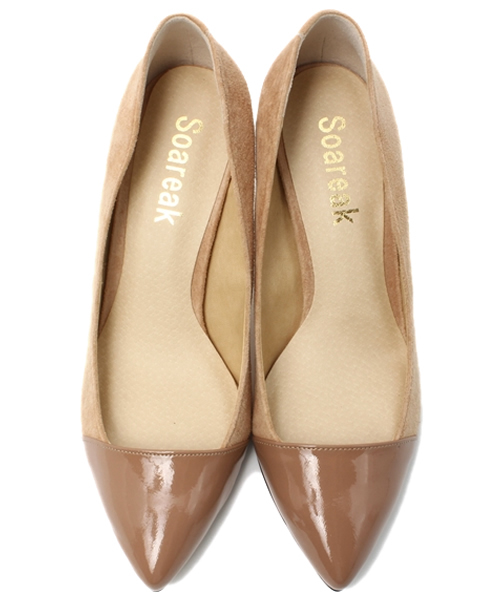 Soareak（ソアリーク）の「【Soareak】 パテントトゥパンプス（パンプス・レディース・ベージュ/ネイビー・36/37/38）」の9枚目の写真