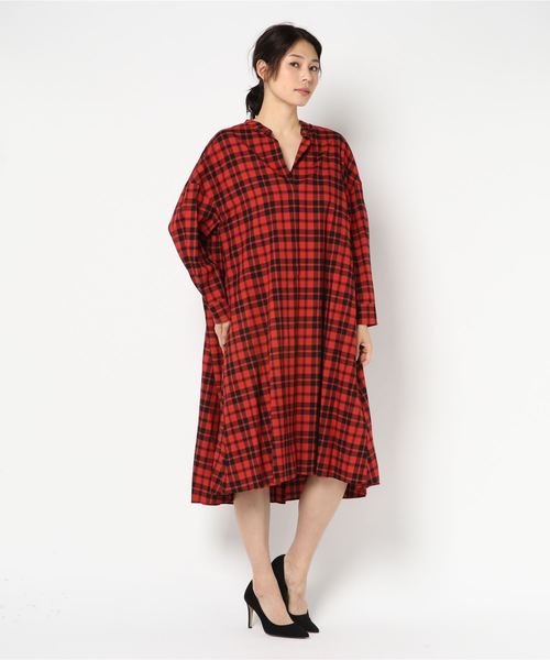 セール チェックロングシャツワンピース ワンピース Allureville アルアバイル のファッション通販 Zozotown